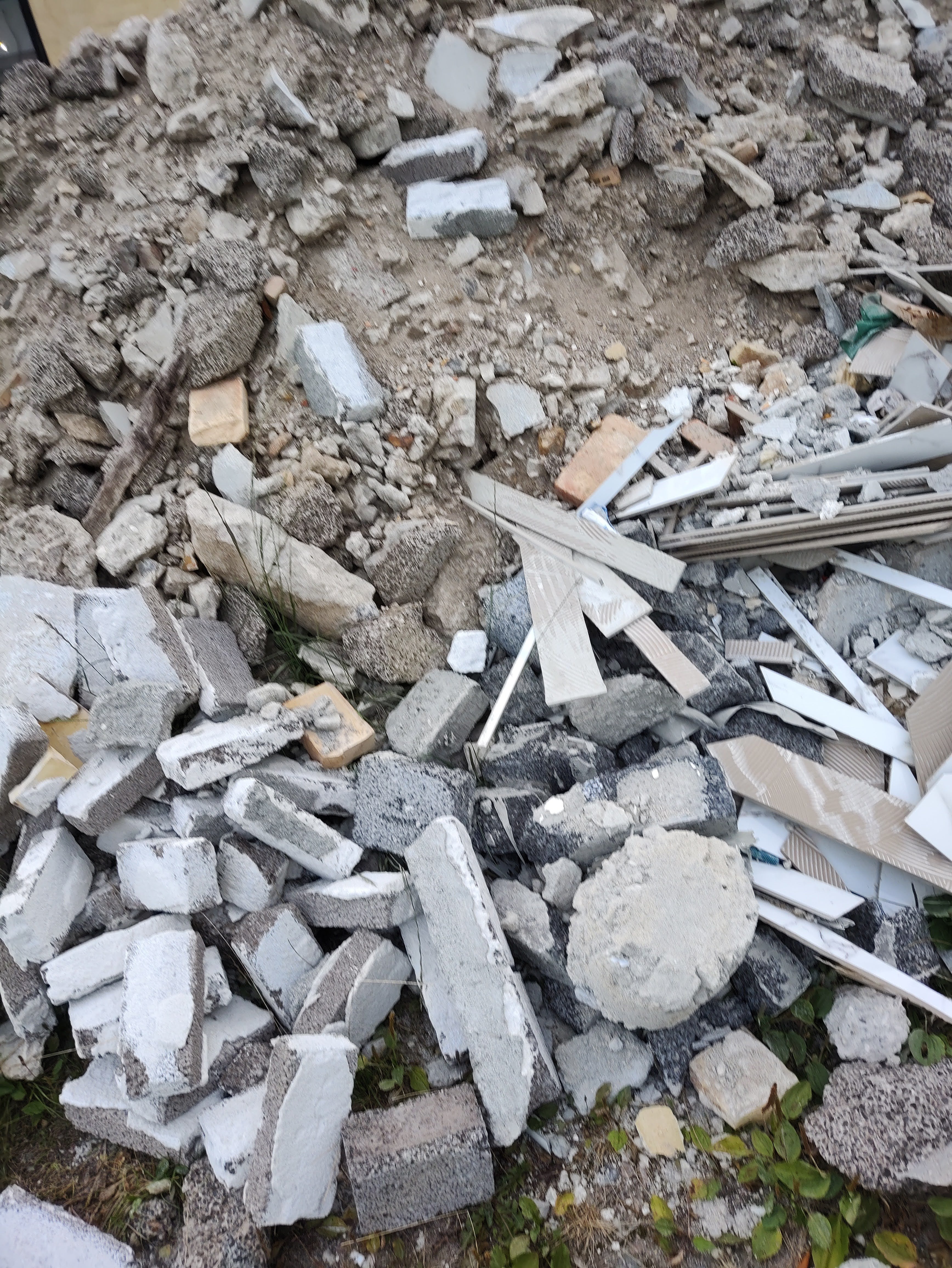 Blandet beton/tegl, leca og gasbeton